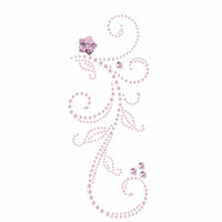 Prima - Say It In Pearls and Crystals Collection - Self Adhesive Jewel Art - Bling - Swan Lake - Pink, CLEARANCE