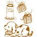 Prima - Celebrate Jack and Jill Collection - Clear Acrylic Stamps - Mix 8