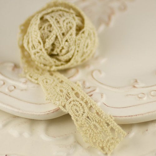 Prima - Alencon Collection - Tea Stained Cameo Crochet Spool - 30 Yards, CLEARANCE