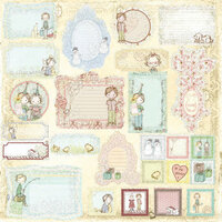 Prima - Celebrate Jack and Jill Collection - Self Adhesive Glittered Chipboard Pieces - Journaling