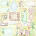 Prima - Celebrate Jack and Jill Collection - Self Adhesive Glittered Chipboard Pieces - Journaling