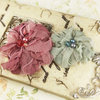 Prima - The Gatsby Collection - Fabric Flower Embellishments - Myrtle