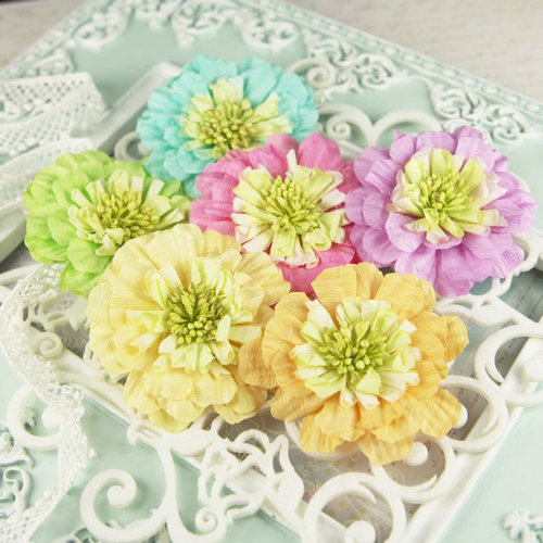 Prima - Petticoat Collection -  Flower Embellishments - Bon Bon