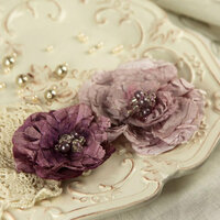 Prima - Heart Desire Collection - Fabric Flower Embellishments - Sachet