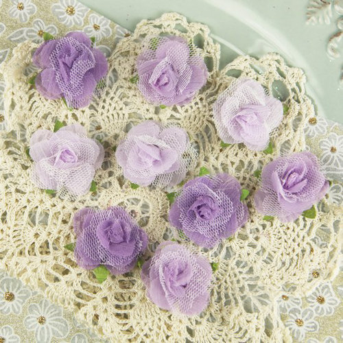Prima - Champagne Rose Collection - Fabric Flower Embellishments - Zoe