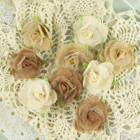 Prima - Champagne Rose Collection - Fabric Flower Embellishments - Limouse