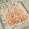 Prima - Delightful Collection - Fabric Flower Embellishments - Aurora