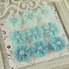 Prima - Delightful Collection - Fabric Flower Embellishments - Splash