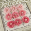 Prima - Delightful Collection - Fabric Flower Embellishments - Hush
