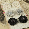 Prima - Classic Lace Collection - Fabric Flower Embellishments - Dresden