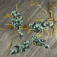 Prima - Birdsong Collection - Bird Embellishments - Larkspur