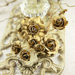 Prima - Precious Metals Collection - Flower Embellishments - Honey