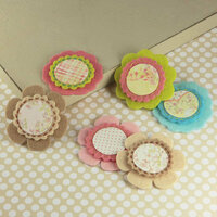 Prima - Gianna Collection - Fabric Flower Embellishments - Sparkling Spring