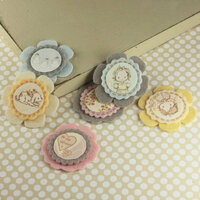 Prima - Gianna Collection - Fabric Flower Embellishments - Celebrate Jack and Jill