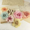 Prima - Whisper Collection - Fabric Flower Embellishments - Reflections, CLEARANCE