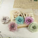 Prima - Whisper Collection - Fabric Flower Embellishments - Botanical, CLEARANCE