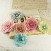 Prima - Whisper Collection - Fabric Flower Embellishments - Celebrate Jack and Jill