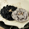 Prima - Dechire Collection - Fabric Flower Embellishments - Noir, BRAND NEW