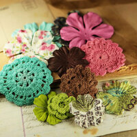 Prima - Love Note Collection - Flower Embellishments - Melody