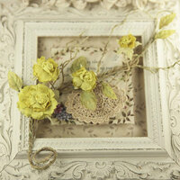 Prima - Summer Carnation 2 Collection - Flower Embellishments - Lemon