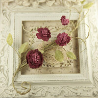 Prima - Summer Carnation 2 Collection - Flower Embellishments - Grape