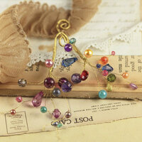 Prima - Candy Gems Collection - Spray Embellishments - Blue Berry