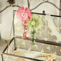 Prima - Angel Eyes Collection - Fabric Flower Embellishments - Madeline