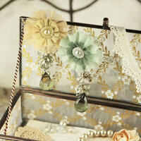 Prima - Angel Eyes Collection - Fabric Flower Embellishments - Botanical