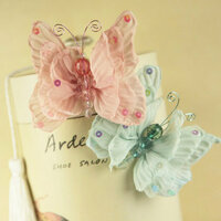 Prima - Butterfly Kiss Collection - Butterfly Embellishments - Celebrate Jack and Jill