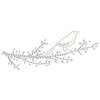 Prima - Say It In Crystals Collection - Self Adhesive Jewel Art - Bling - Branches with Bird - Gray