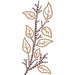 Prima - Say It In Crystals Collection - Self Adhesive Jewel Art - Bling - Leaves Spray - Brown