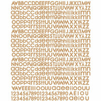 Prima - Romantique Collection - Textured Stickers - Alphabet