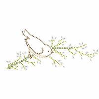Prima - Say It In Crystals Collection - Self Adhesive Jewel Art - Bling - Bird Branch 3