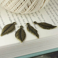 Prima - Tiny Treasures Collection - Metal Embellishments - Leaves