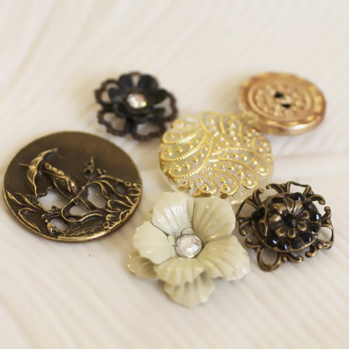 Prima - Printery Collection - Vintage Buttons