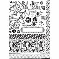Prima - Alla Prima Collection - Cling Mounted Rubber Stamps