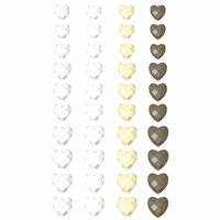 Prima - Say It In Crystals Collection - Self Adhesive Jewel Art - Bling - Crystals Hearts - Mix 5