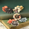 Prima - Firefly Collection - Mulberry Flower Embellishments - Cedar