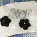 Prima - Harlow Collection - Pleated Fabric Flower Embellishments - Clara