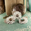 Prima - Flaxence Collection - Fabric Flower Embellishments - Barley