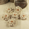 Prima - Elysa Collection - Fabric Flower Embellishments - Wheat