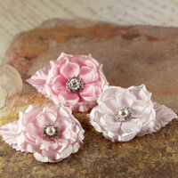Prima - Miss Kate Collection - Fabric Flower Embellishments - Petal Pink