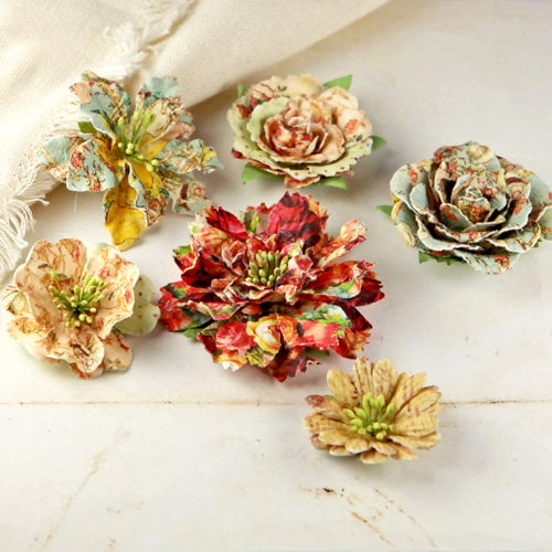 Prima - Jardinere Collection - Mulberry Flower Embellishments - Romantique