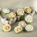 Prima - Sherwood Rose Collection - Mulberry Flower Embellishments - Truffle