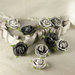 Prima - Sherwood Rose Collection - Mulberry Flower Embellishments - Ember