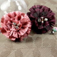 Prima - Carlotta Collection - Fabric Flower Embellishments - Winery