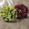 Prima - Carlotta Collection - Fabric Flower Embellishments - Parrot