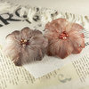 Prima - Regia Collection - Feather Flower Embellishments - French Roast