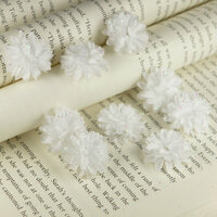 Prima - Gillian Collection - Flower Embellishments - White