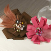 Prima - Gemini Collection - Fabric Flower Embellishments - Borgia